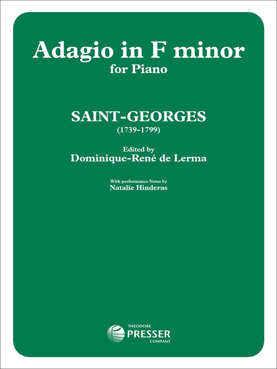 Saint-Georges Adagio In F Minor for Piano