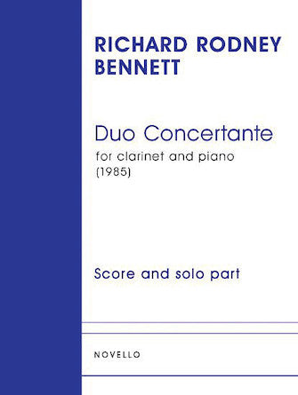 Bennet: Duo Concertante for Clarinet and Piano (1985)