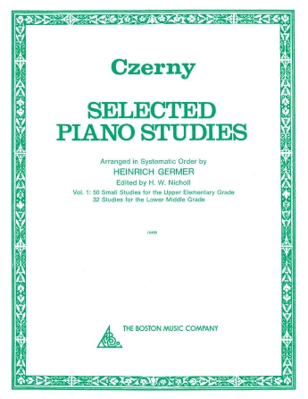 Czerny Selected Piano Studies - Vol. 1