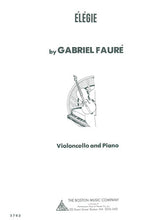 Faure Elegie for Cello and Piano