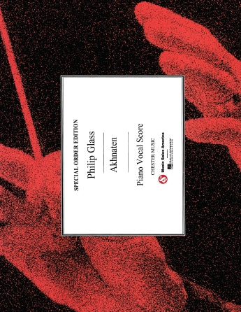 Glass Akhnaten - Opera In 3 Acts Vocal Score Book