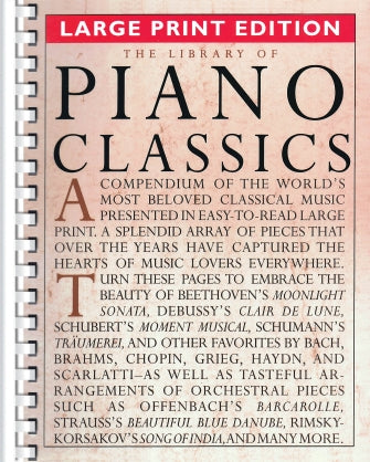 Library of Piano Classics  - Large Print Edition