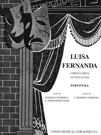 Torroba Luisa Fernanda Vocal Score