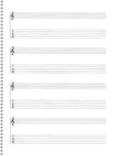 Manuscript Notebook: Passantino Spiral Book No. 159: 4-Stave/16 Chord Boxes (Guitar)