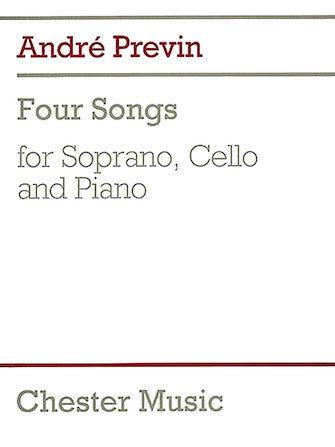 Previn 4 Songs for Soprano, Cello & Piano