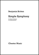 Britten Simple Symphony For String Orchestra - Study Score