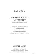 Weir Good Morning, Midnight Vocal Score