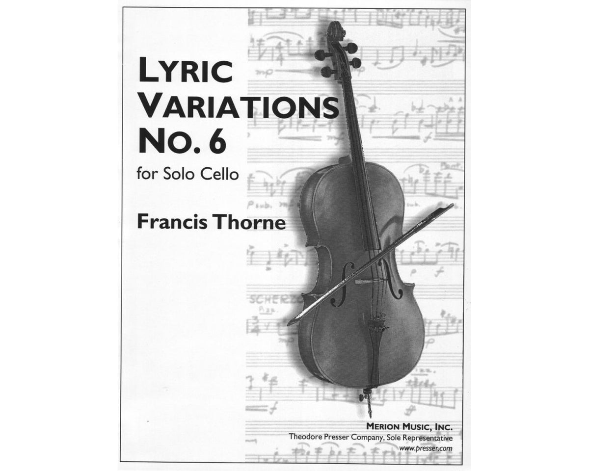 Thorne Lyric Variations No. 6 For Solo Cello