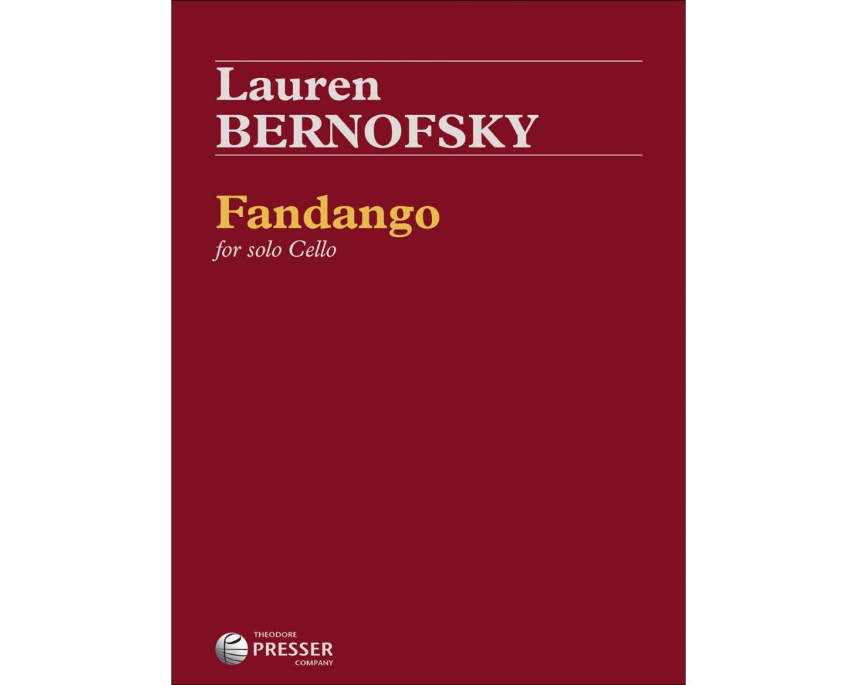 Bernofsky Fandango for solo Cello