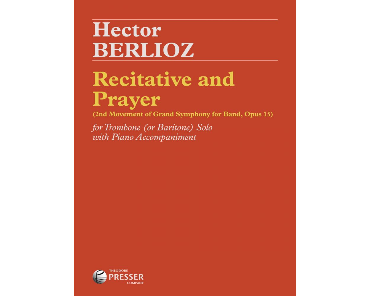 Clearance: Berlioz Recitative & Prayer Trombone and piano