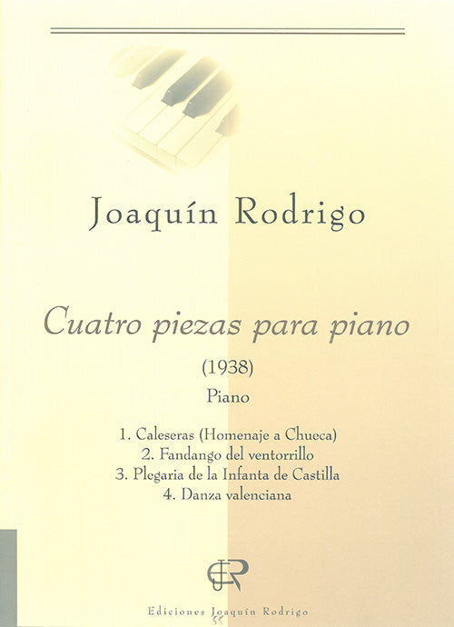 Rodrigo 4 Pieces for Piano