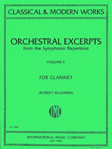 Orchestral Excerpts Volume 2 for Clarinet