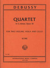 Debussy Quartet in G minor, Opus 10 Mini score