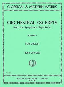 Orchestral Excerpts for Violin, Volume 1