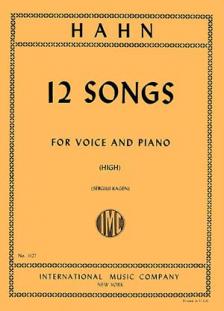 Hahn 12 Songs for High Voice