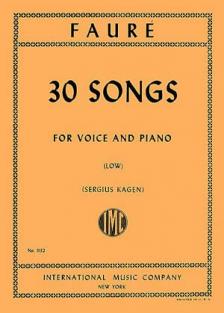 Fauré 30 Songs (Low Voice)