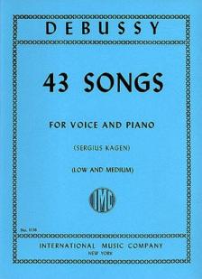 Debussy 43 Songs. Medium & Low Voice
