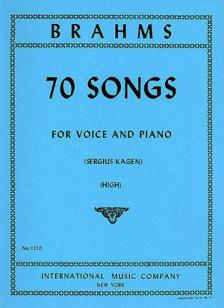 Brahms 70 Songs High Voice