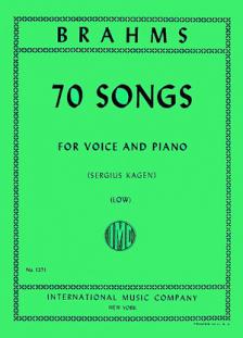Brahms: 70 Songs for Low Voice
