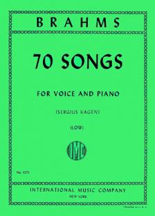 Brahms 70 Songs Low Voice