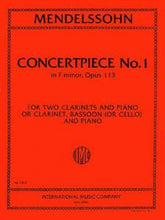 Mendelssohn Concertpiece No. 1 in F minor, Opus 113