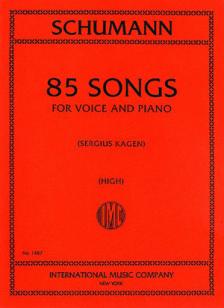 Schumann 85 Songs High Voice