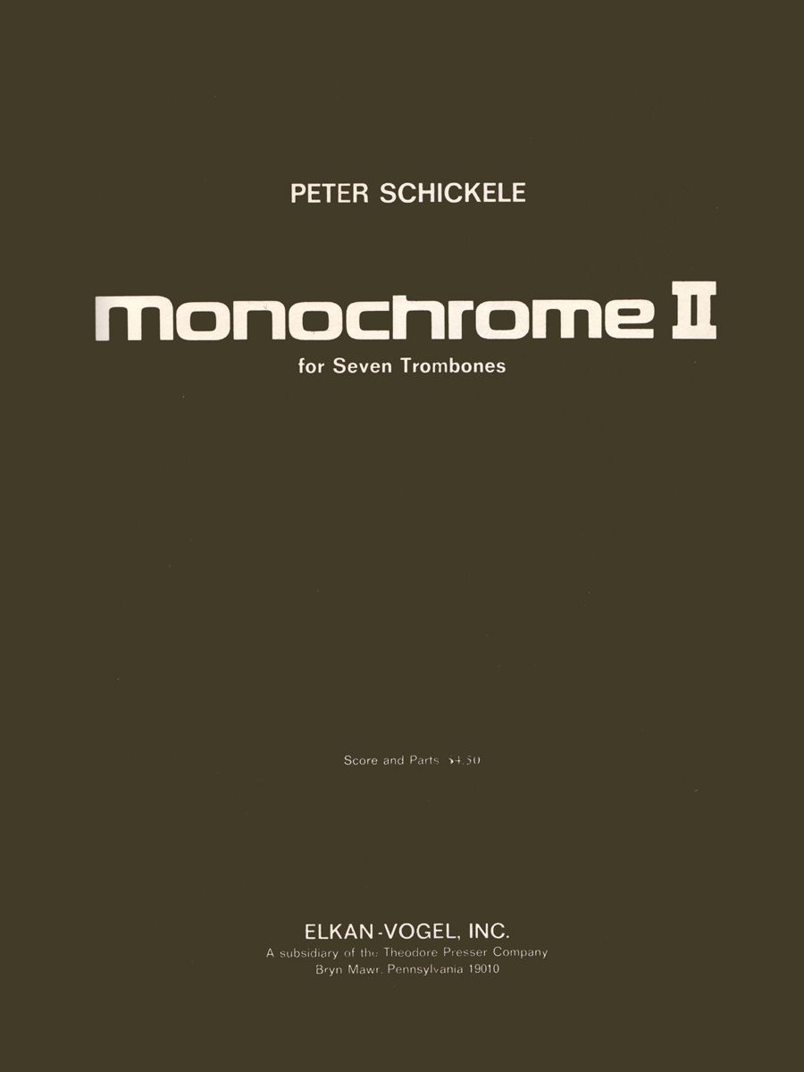 Schickele Monoschrome 2 for Seven Trombones