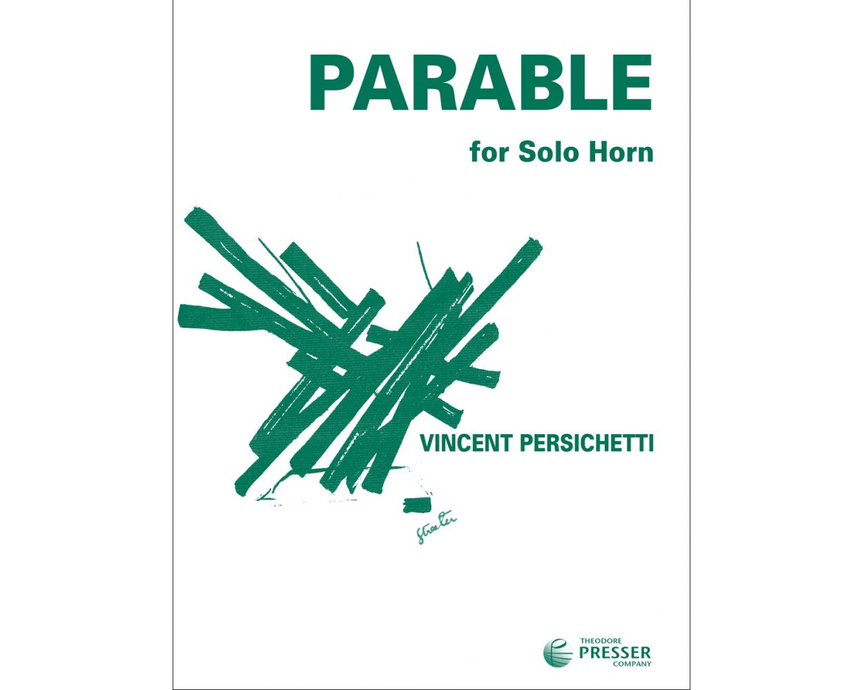 Persichetti Parable for Solo Horn (Parable VIII) CLEARANCE SHEET MUSIC / FINAL SALE