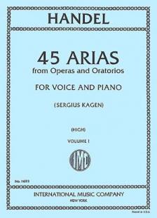 Handel 45 Arias Volume 1 High Voice