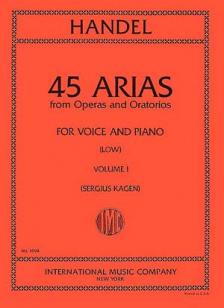 Handel 45 Arias Volume 1 Low Voice