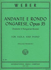 Weber Andante & Rondo Ongarese, Opus 35 for Viola
