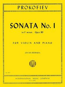Prokofiev Violin Sonata No 1 in F minor Opus 80