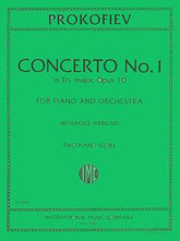 Prokofiev Concerto No. 1 in D flat major, Opus 10 for Piano & Orchestra