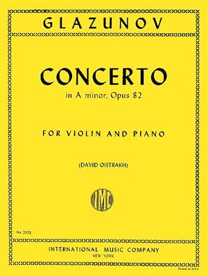 Glazunov Violin Concerto in A minor, Opus 82