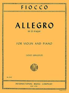 Fiocco Allegro for Violin