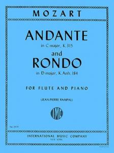 Mozart Flute Andante in C major, K. 315 & Rondo in D major K. Anh. 184