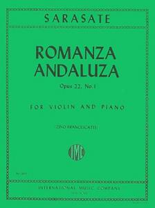 Sarasate Romanza Andaluza Opus 22 No. 1 for Violin