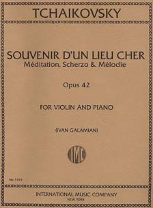 Tchaikovsky Souvenir D'Un Lieu for Violin