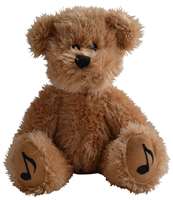 Teddy Bear With Music Notes on Feet