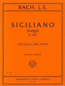 Bach Siciliano (Largo), S. 1017 for Cello