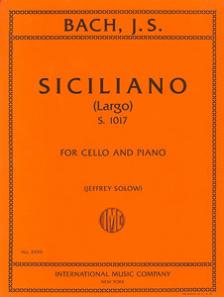 Bach Siciliano (Largo), S. 1017 for Cello