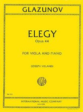 Glazunov Elegy, Opus 44 for Viola