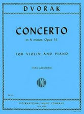 Dvorak Violin Concerto A minor Opus 53