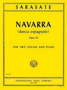 Sarasate Navarra Op 33 for 2 Violins