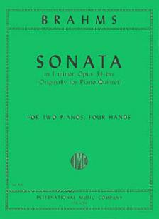 Brahms Piano Sonata in F minor (after Quintet), Opus 34b (set)