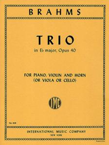 Brahms Trio in E flat major Opus 40