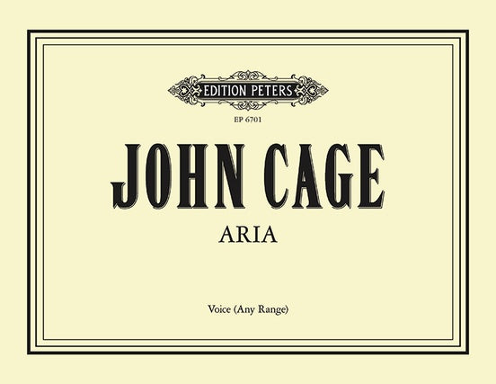 Cage Aria for Voice (Any Range)