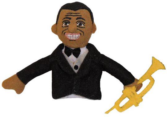 Magnetic Finger Puppet: Louis Armstrong