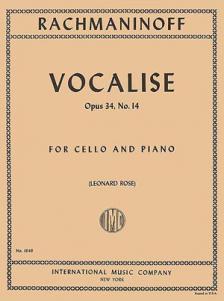 Rachmaninoff Vocalise Opus 34 No 14 for Cello