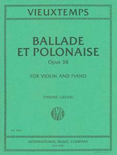 Vieuxtemps Ballade et Polonaise, Opus 38 for Violin